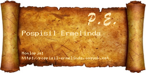Pospisil Ermelinda névjegykártya